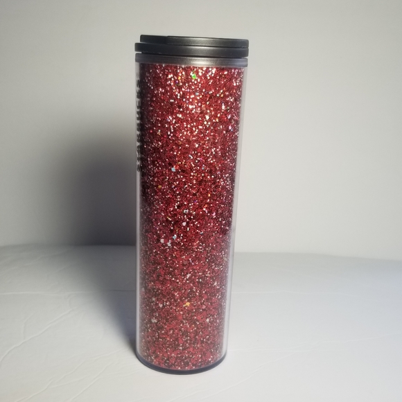 STARBUCKS GLITTER INSULATED TRAVEL TUMBLER COFFEE - Picture 2 of 8